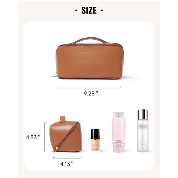 Travel Makeup Bag,Large Capacity Cosmetic Bags for Women,Waterproof Portable - Picture 6 of 7